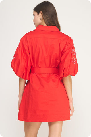 The Showstopper Shirt Dress