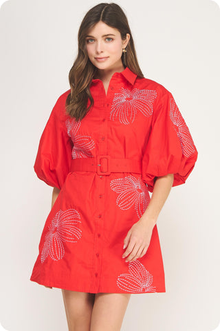 The Showstopper Shirt Dress
