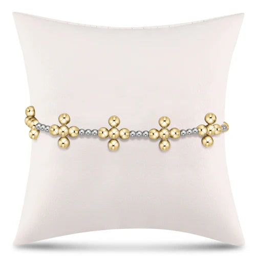 E Newton Sincerity Beaded Cross Bracelet