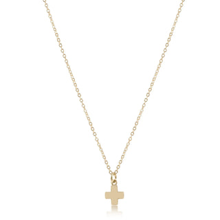 enewton 16" Necklace Gold- Signature Cross Small Gold Charm
