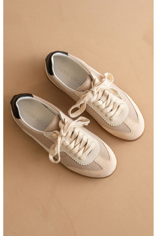 The Kyla Classic Sneaker - Almond
