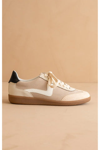 The Kyla Classic Sneaker - Almond