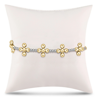 E Newton Sincerity Beaded Cross Bracelet