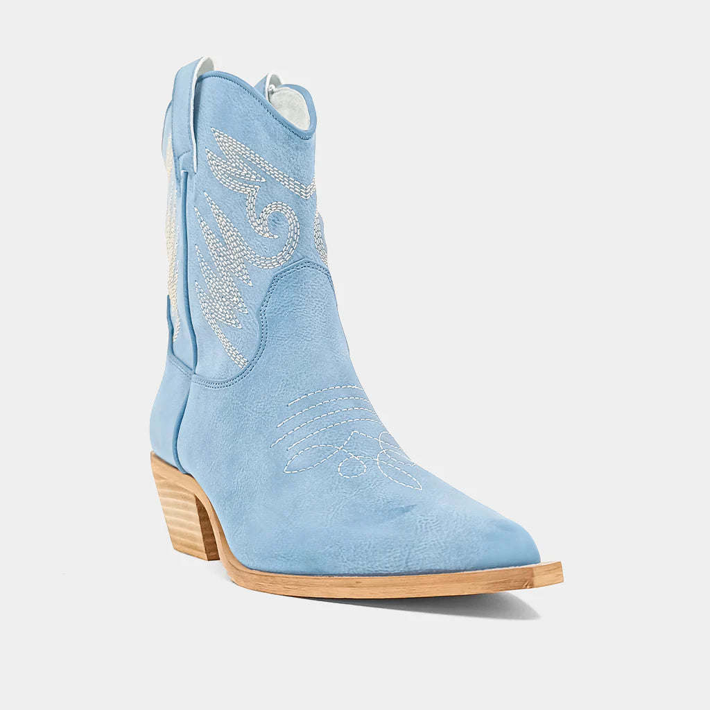 Zahara Blue Suede Boots