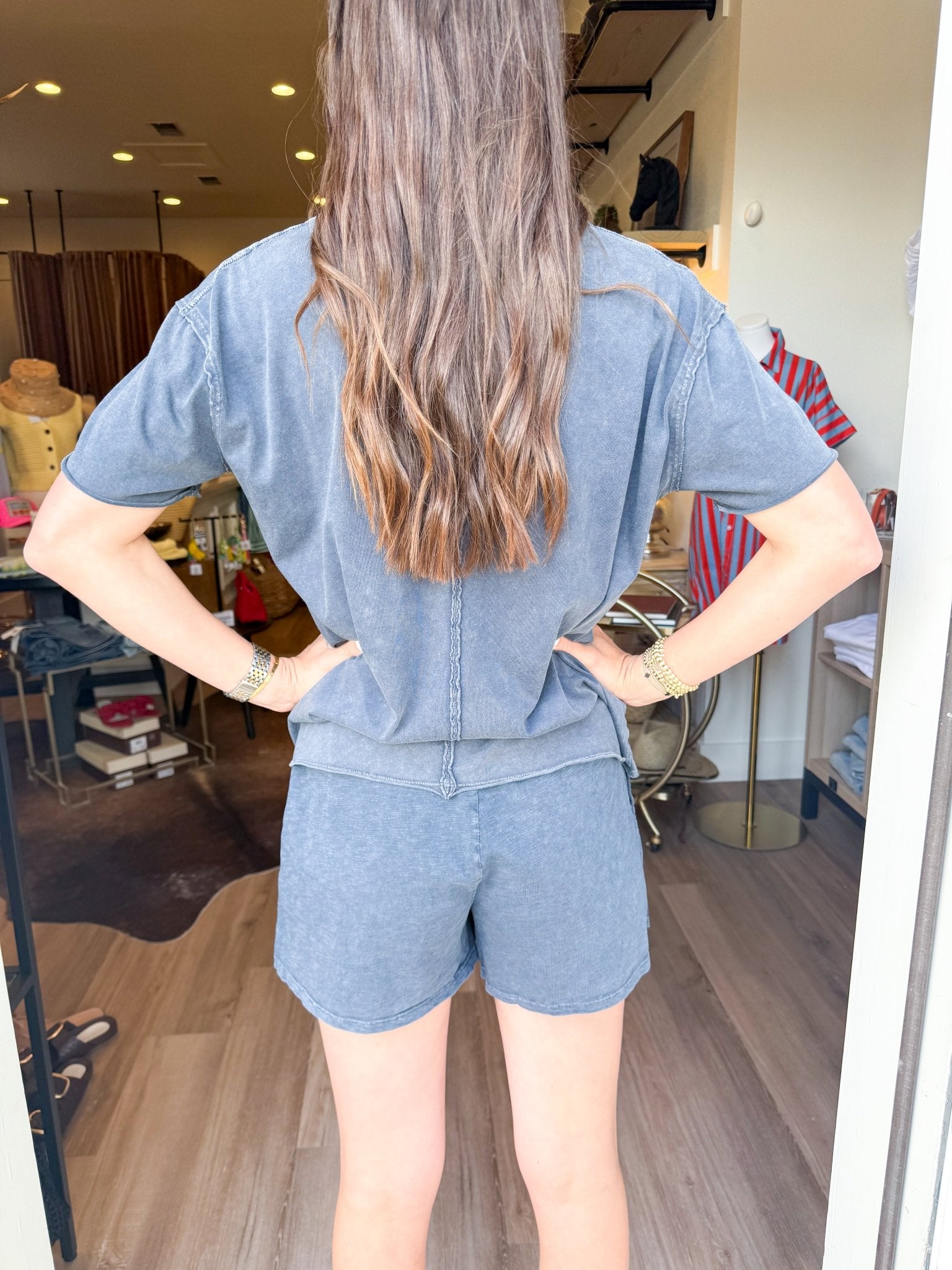 Alex Jersey Tee - Navy - Elk + Elm