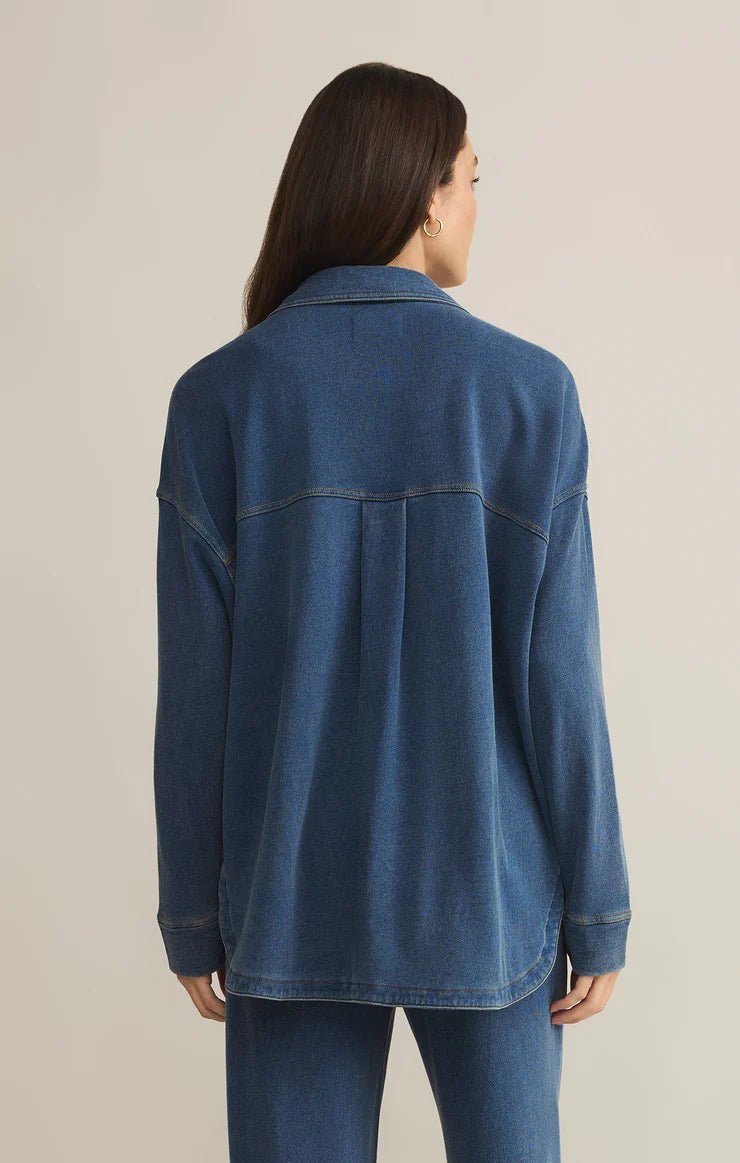 All Day Knit Denim Jacket - Indigo - Elk + Elm