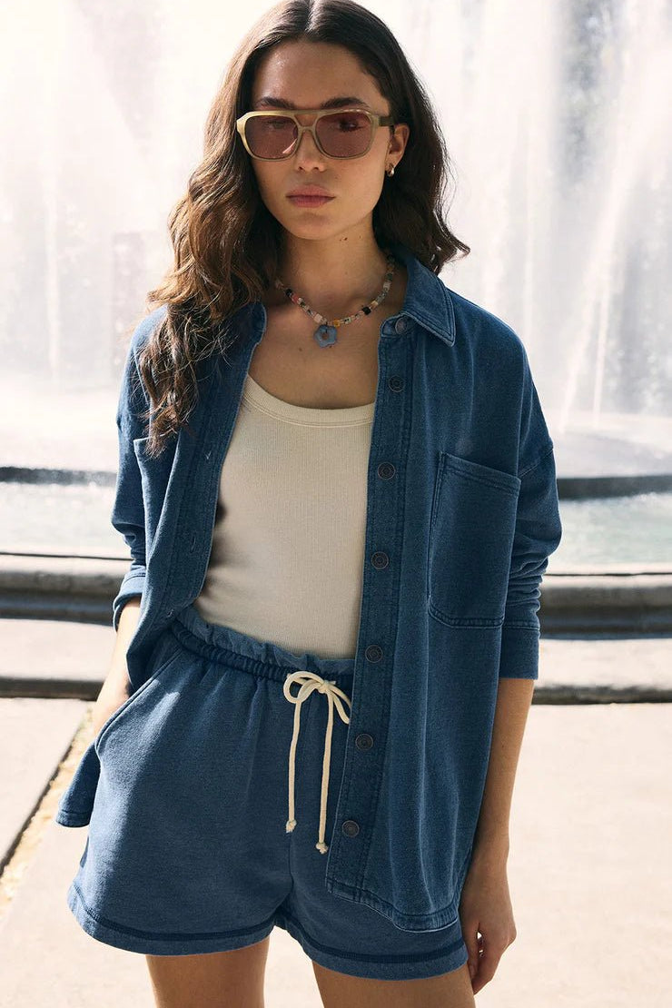 All Day Knit Denim Jacket - Indigo - Elk + Elm