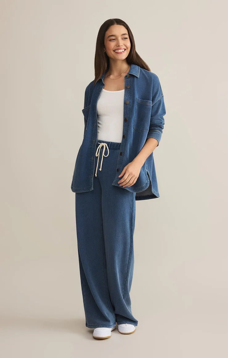 All Day Knit Denim Jacket - Indigo - Elk + Elm