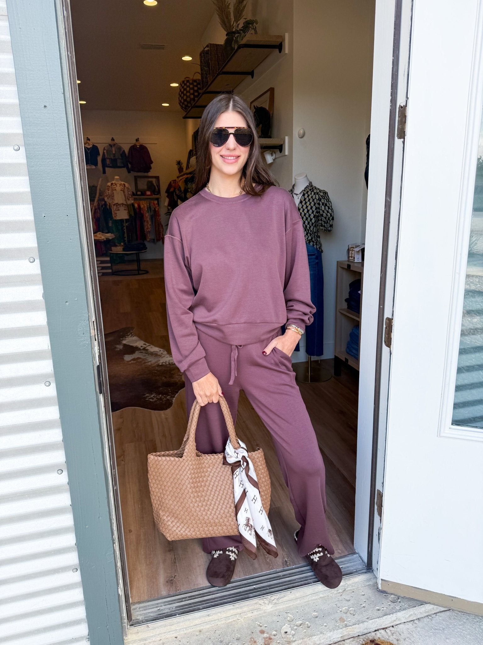 All Day Pants - Plum - Elk + Elm