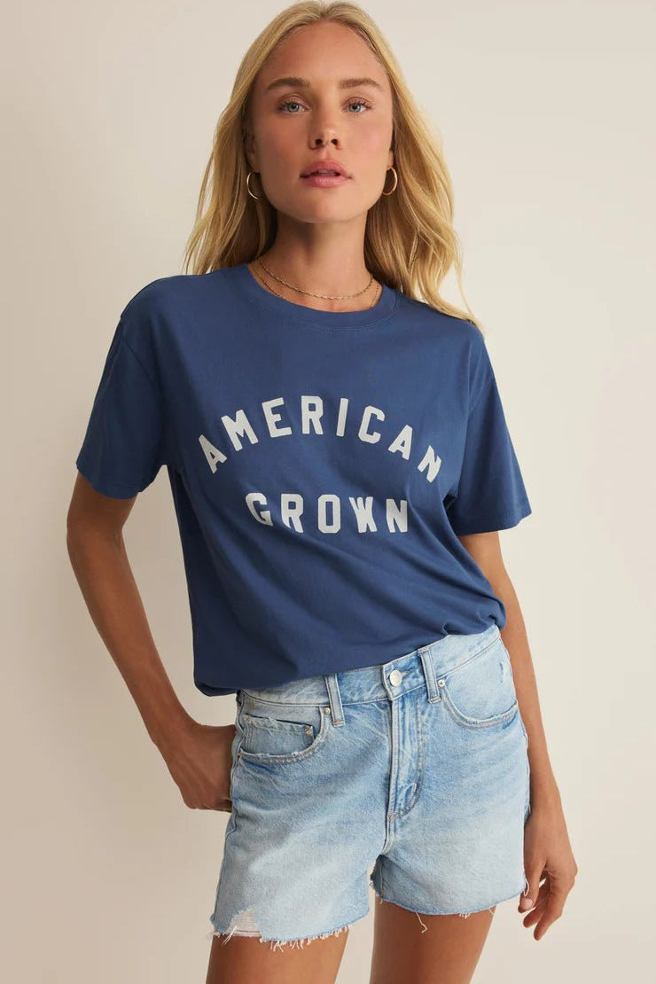 American Grown Boyfriend Tee - Elk + Elm