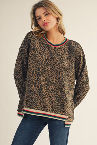 Dolan Animal Print Sweatshirt