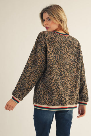 Dolan Animal Print Sweatshirt