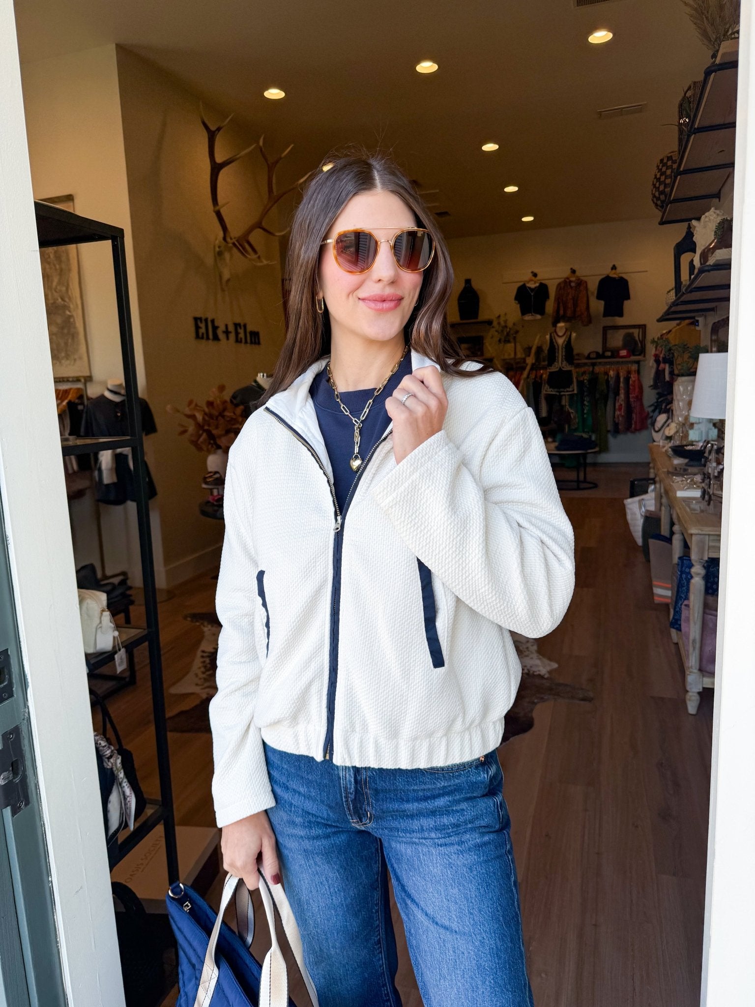 Aspen Zip Jacket - Elk + Elm