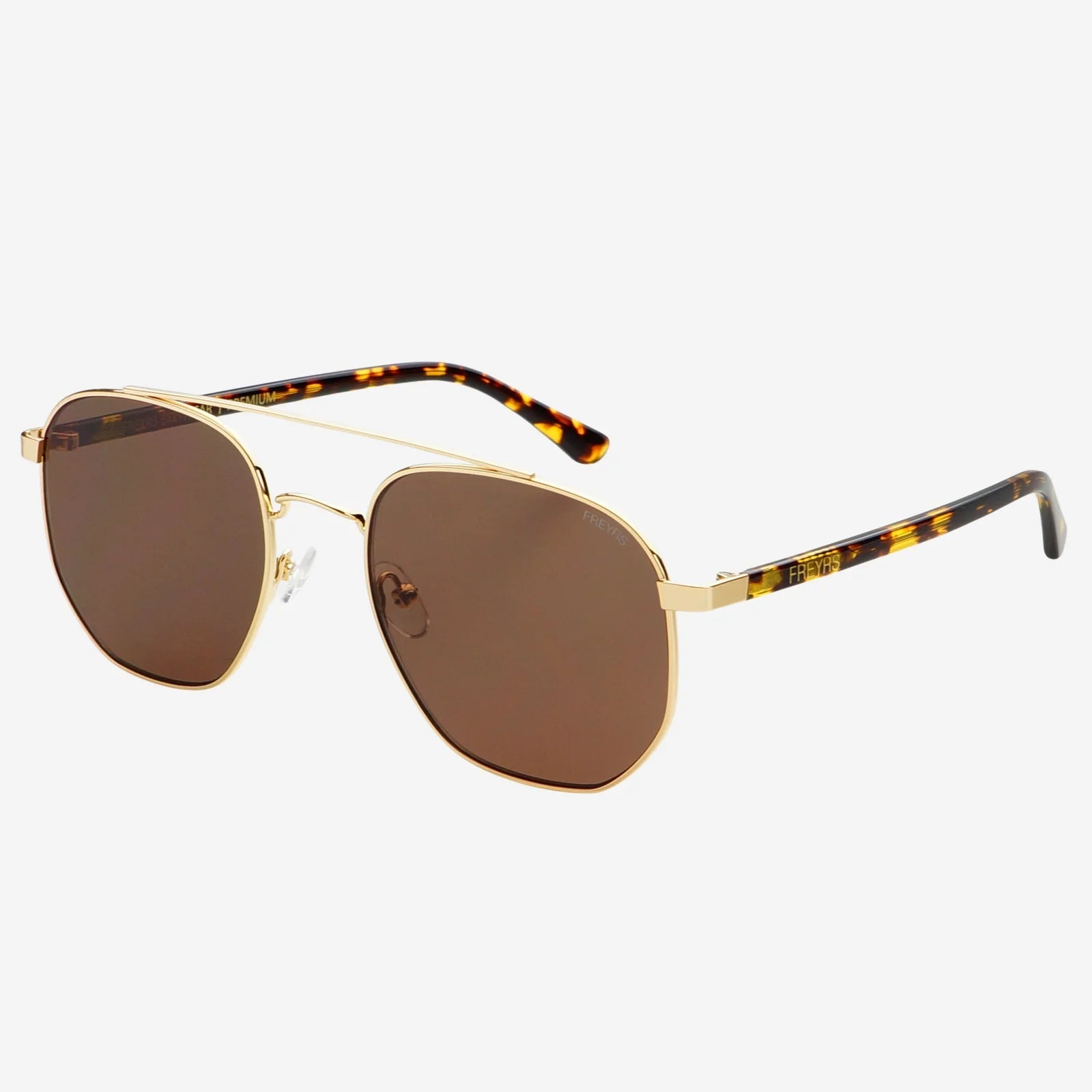 Austin Unisex Sunglasses - Gold/Brown - Elk + Elm