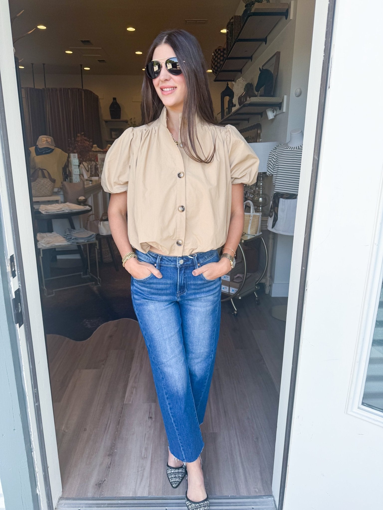 Autumn Avenue Bubble Top - Elk + Elm