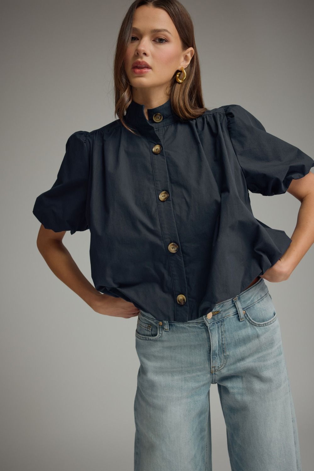 Autumn Bubble Top - Black - Elk + Elm