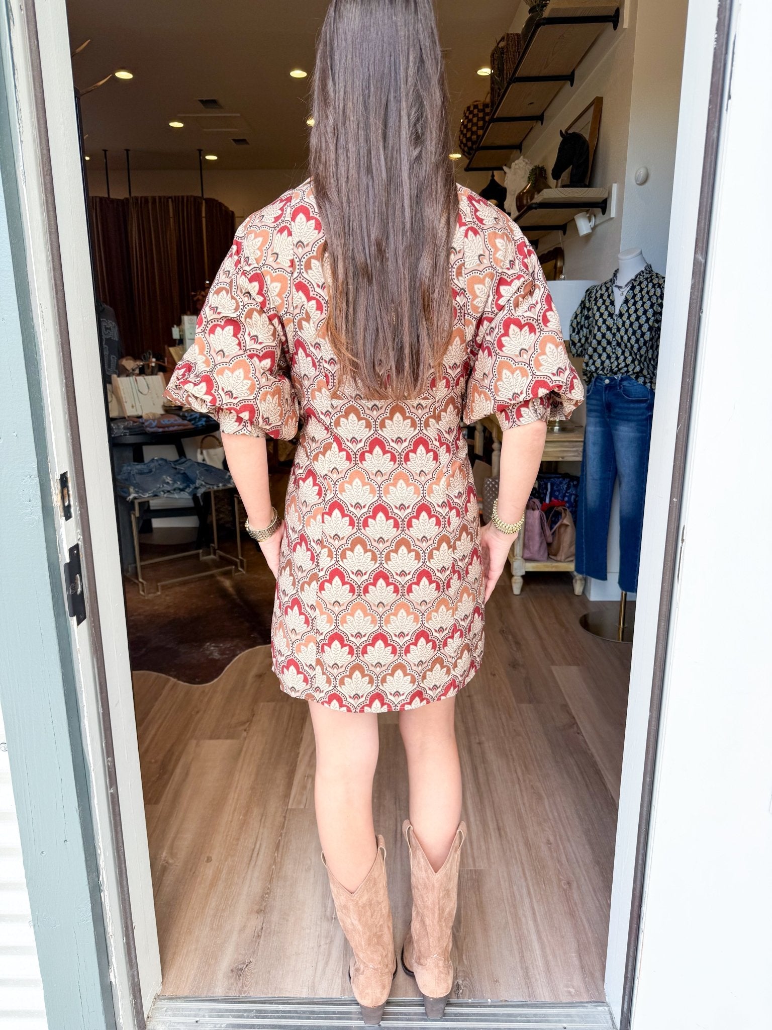 Autumn Tapestry Shirt Dress - Elk + Elm