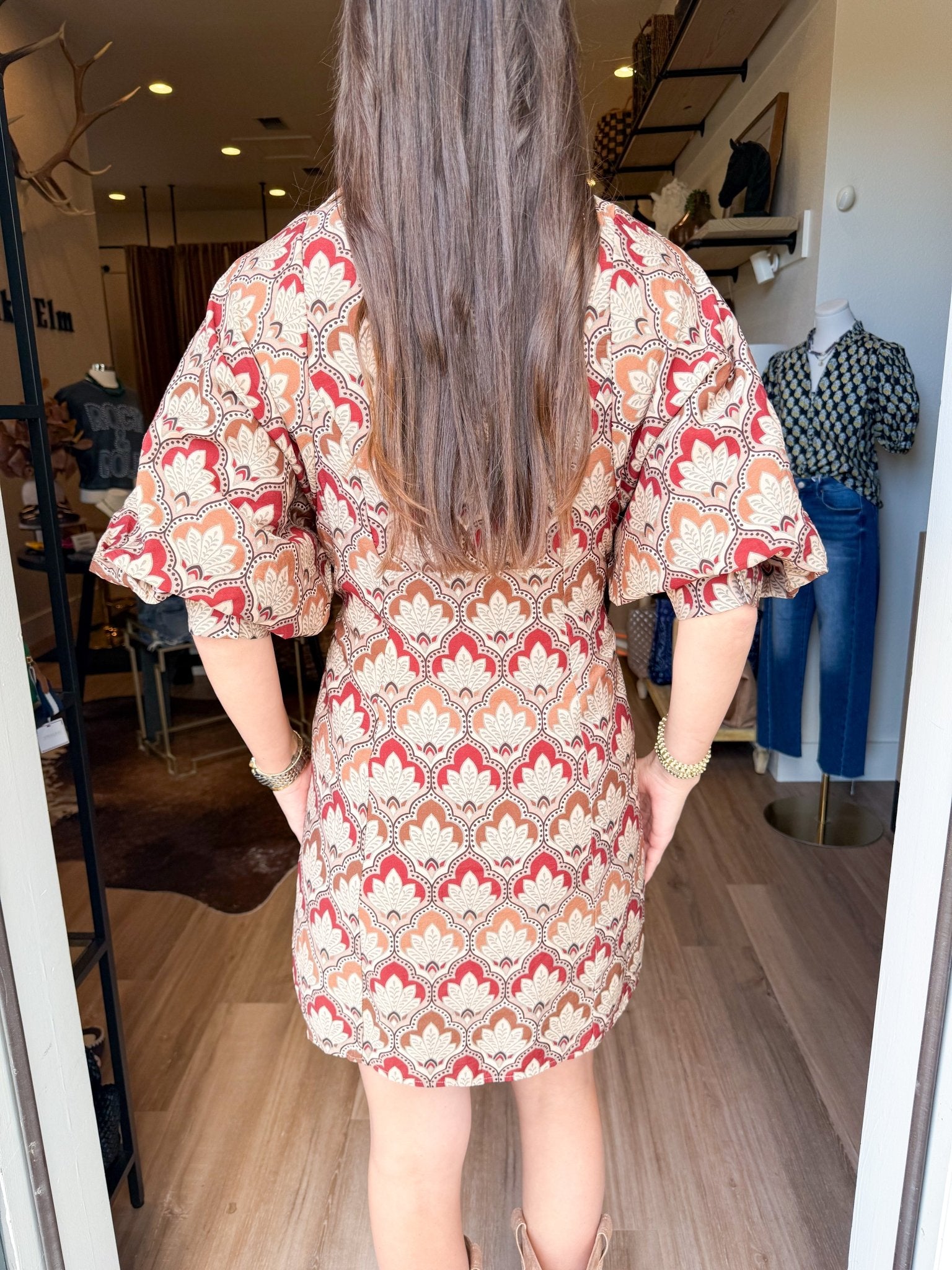 Autumn Tapestry Shirt Dress - Elk + Elm