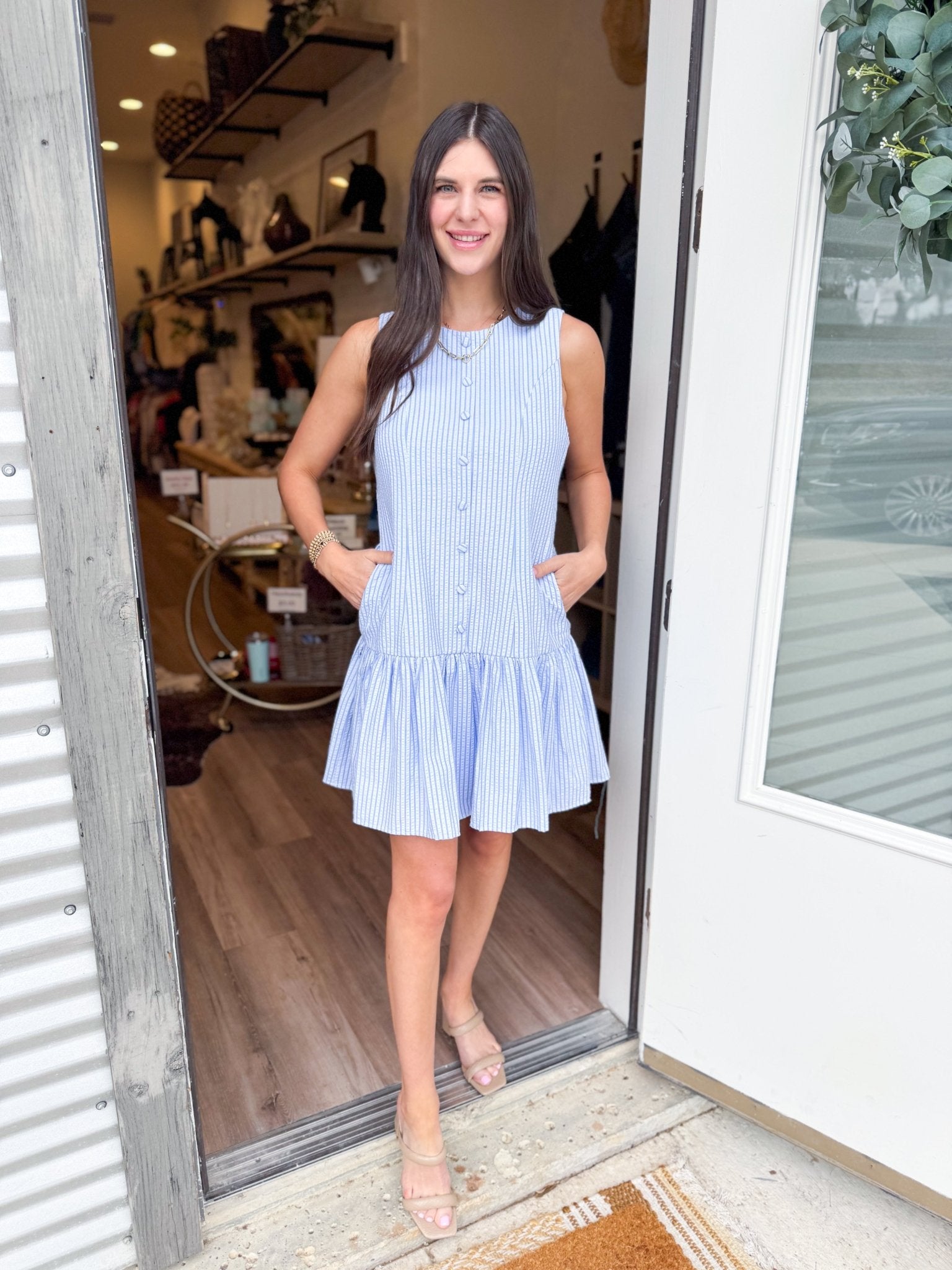 Baby Blue Belle Dress - Elk + Elm