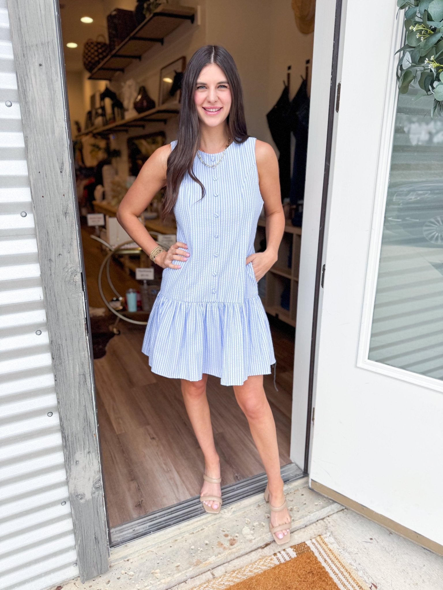 Baby Blue Belle Dress - Elk + Elm