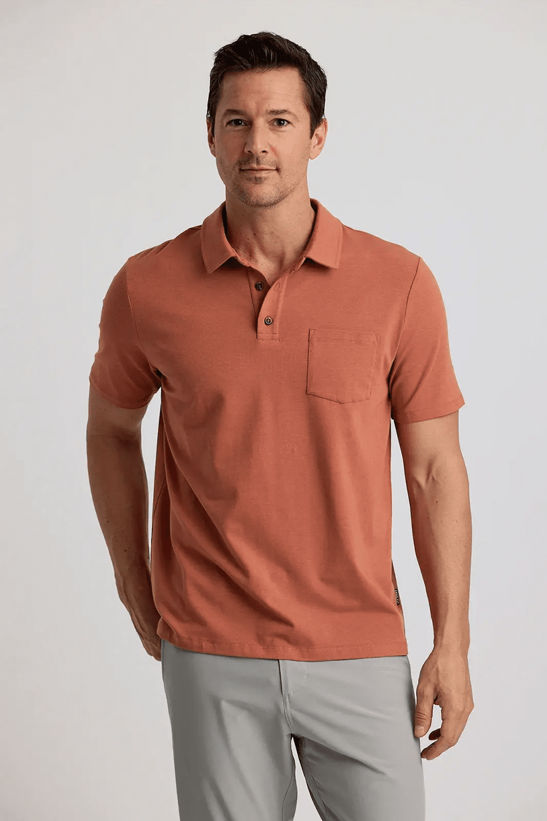Bamboo Current Polo - Redwood - Elk + Elm