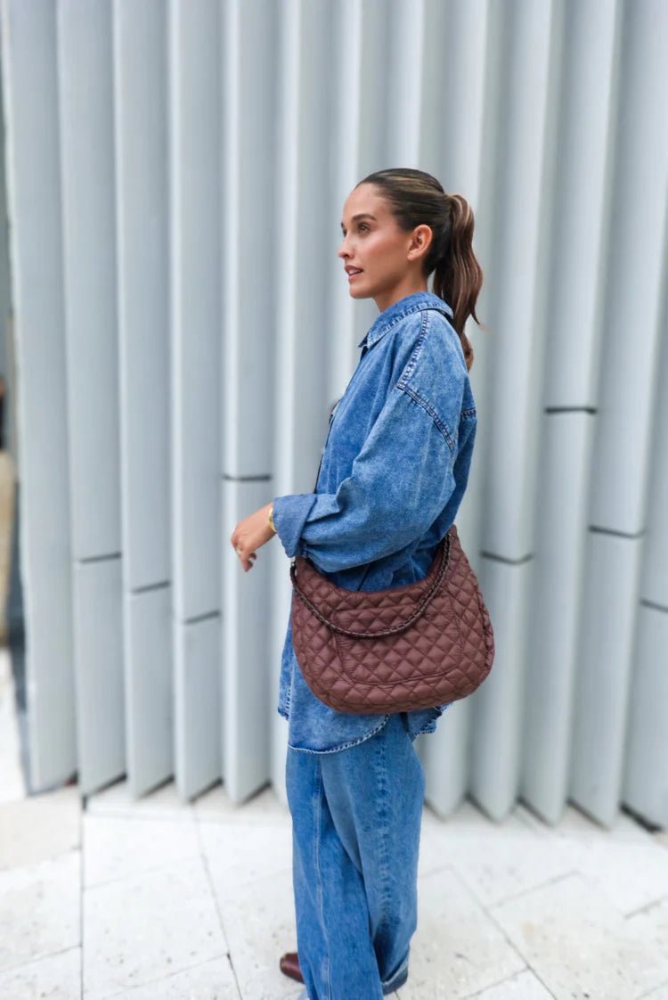 BC Denim Shoulder Bag - Elk + Elm