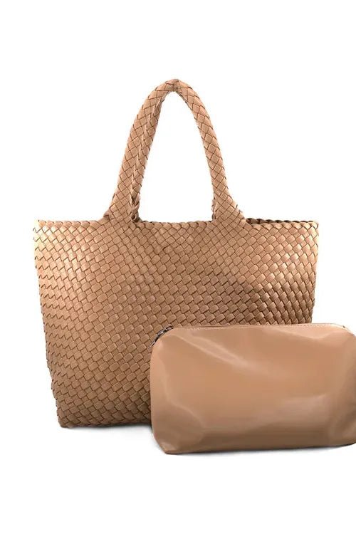 BC Woven Tote - Taupe - Elk + Elm