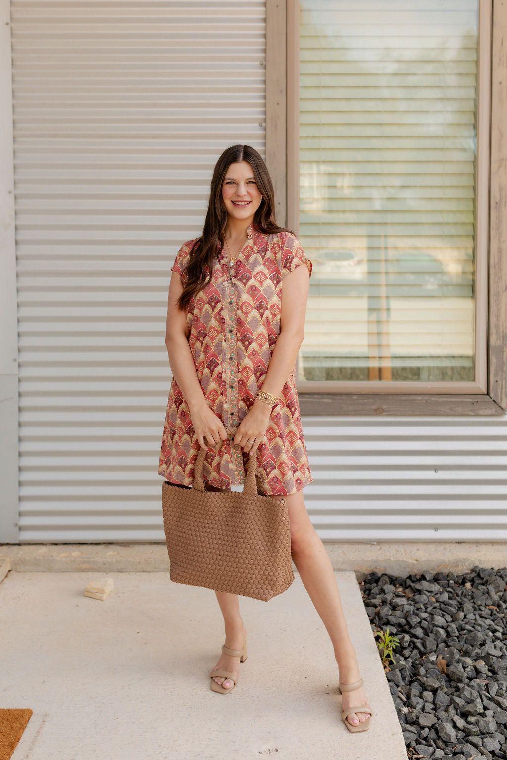 BC Woven Tote - Taupe - Elk + Elm