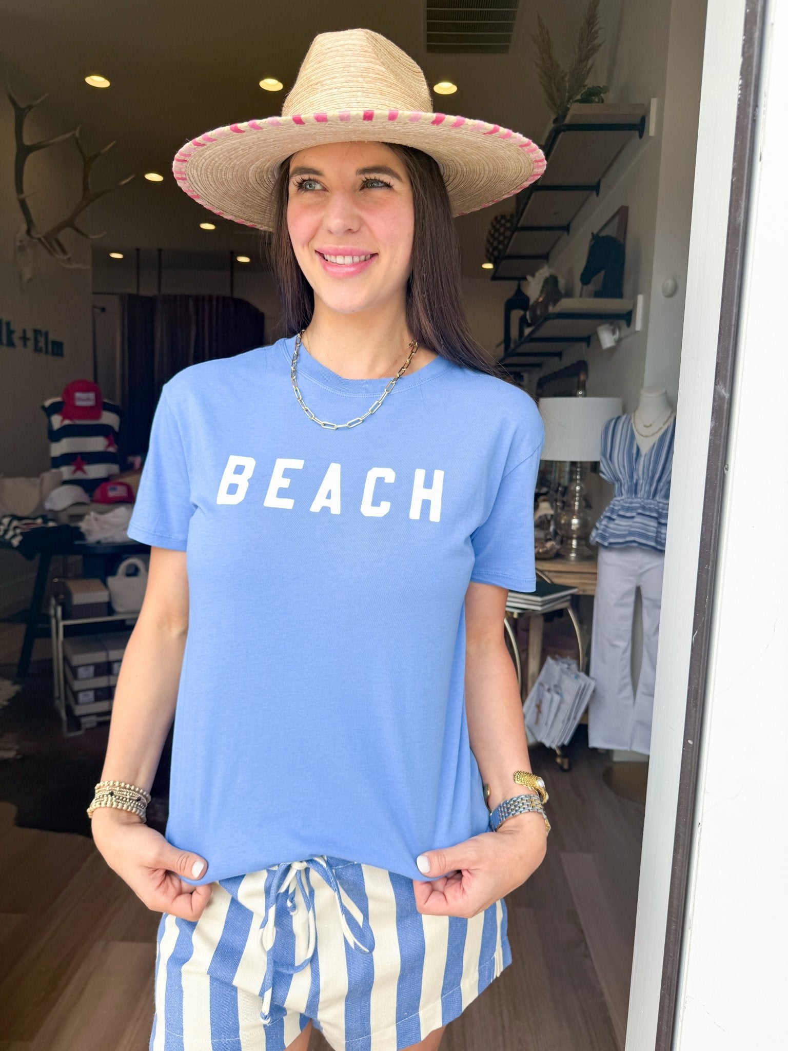 Beach Boyfriend Tee - Elk + Elm