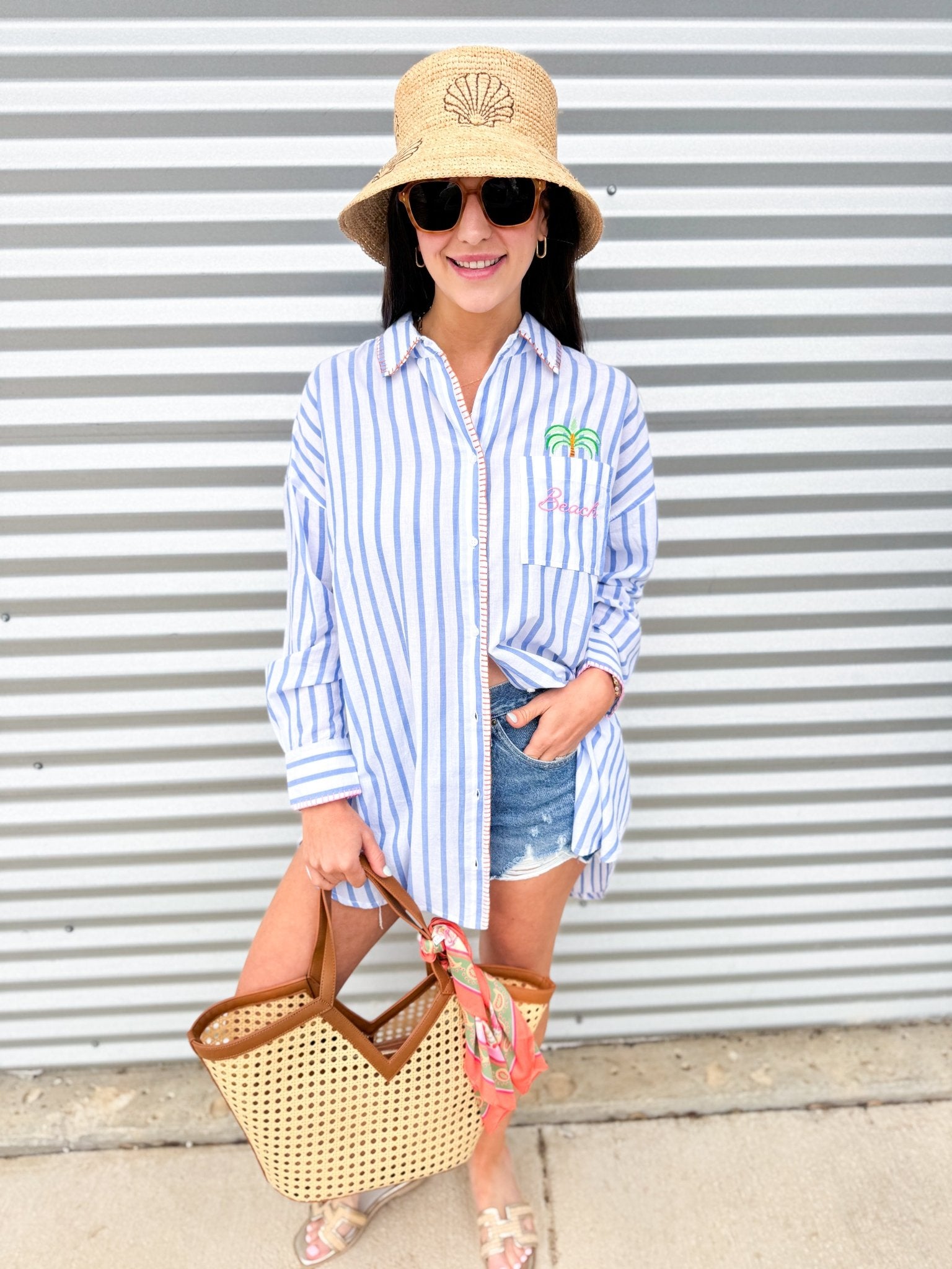 Beach/Ocean Air Cover Up Top - Elk + Elm