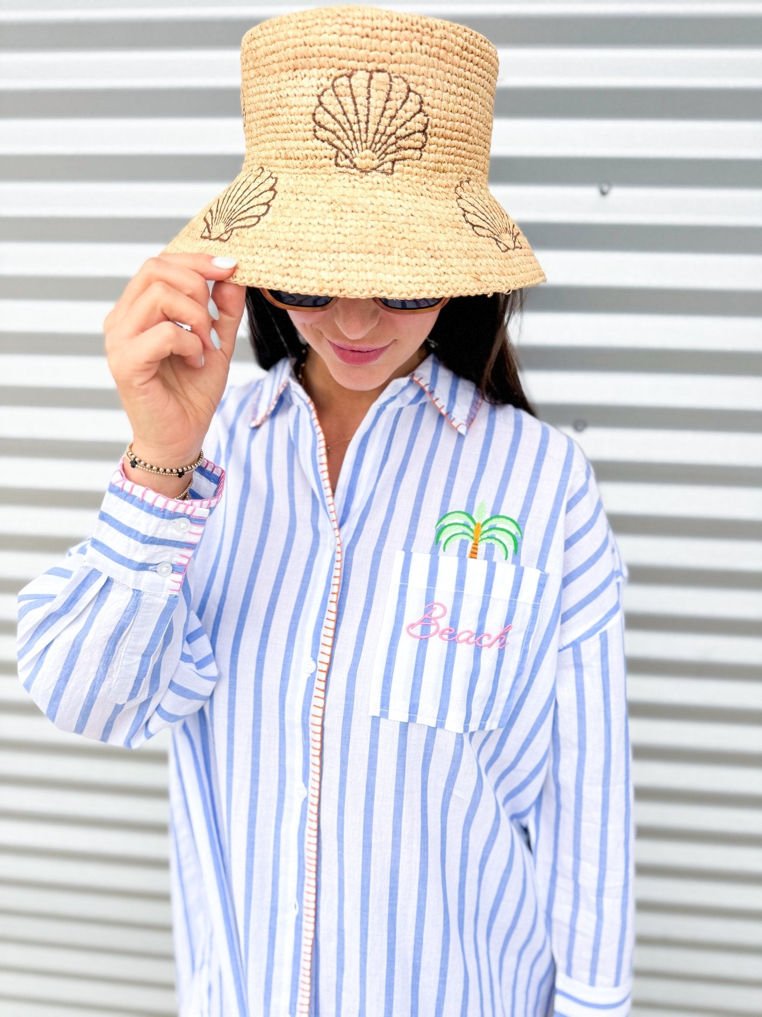 Beach/Ocean Air Cover Up Top - Elk + Elm