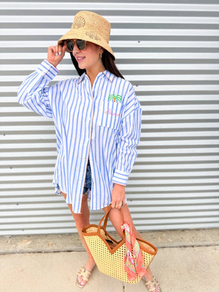 Beach/Ocean Air Cover Up Top - Elk + Elm