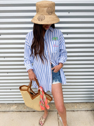 Beach/Ocean Air Cover Up Top - Elk + Elm