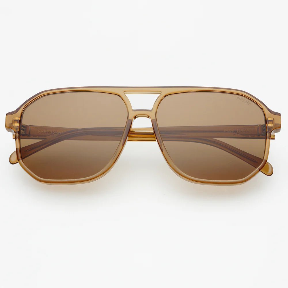 Billie Unisex Aviator Sunglasses - Brown - Elk + Elm