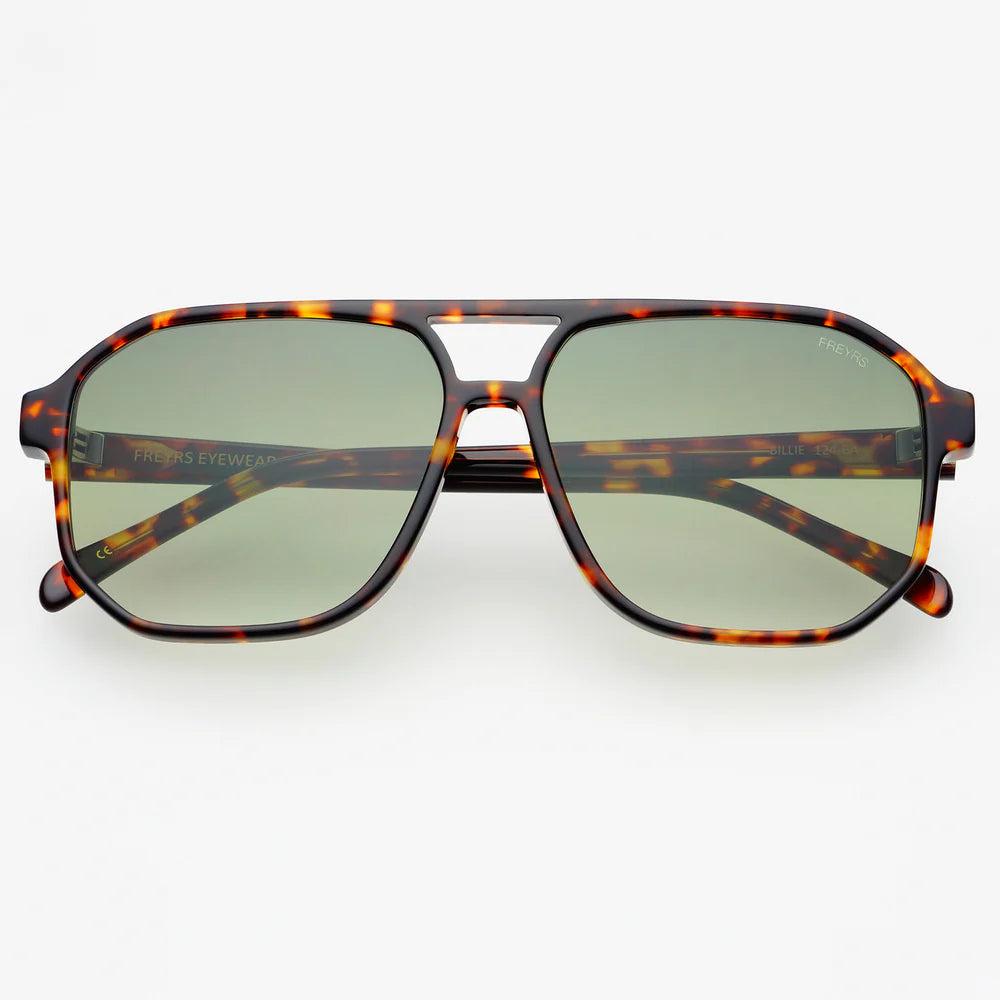 Billie Sunglasses Tortoise Green