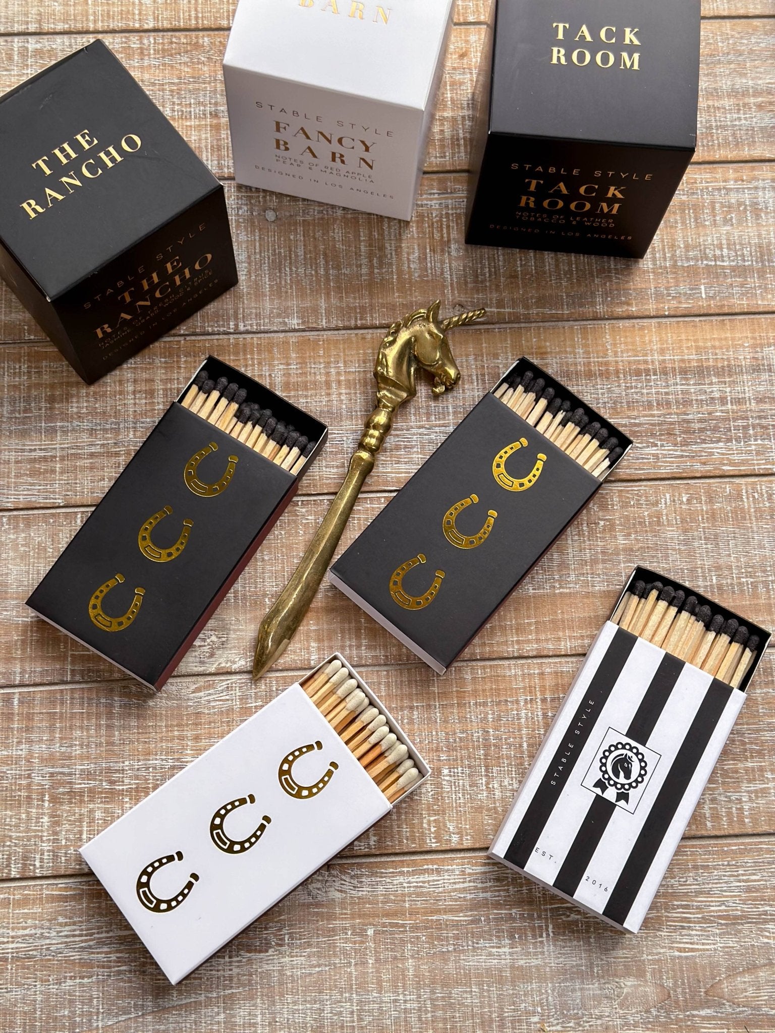 Black Oversized Horseshoe Matches - Black - Elk + Elm