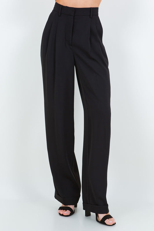 Slim Fit Black Trousers