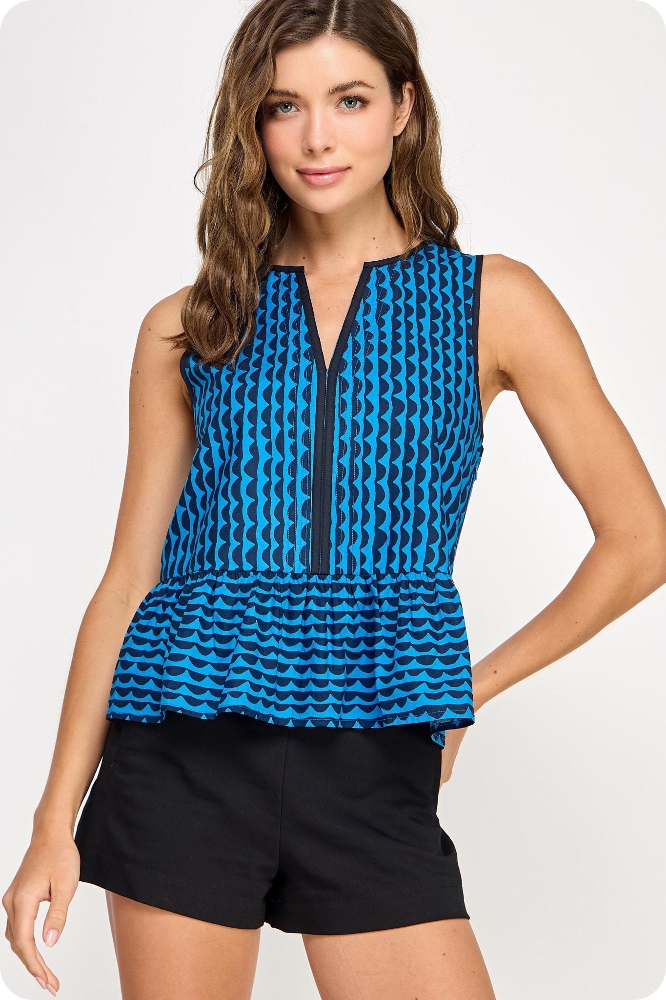 Blue Horizon Blouse - Elk + Elm