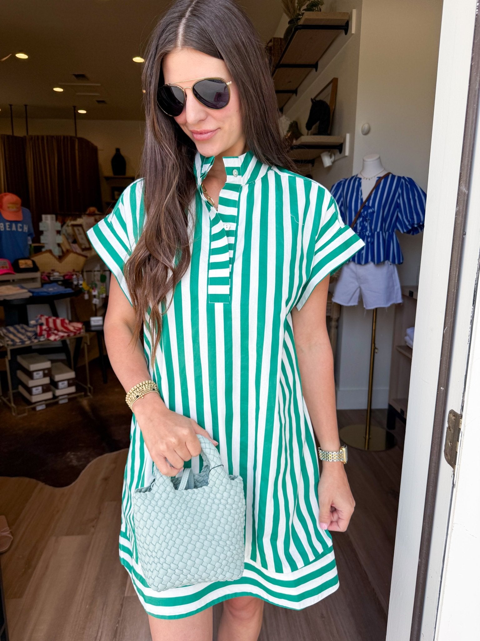 Boardwalk Stripe Dress - Elk + Elm