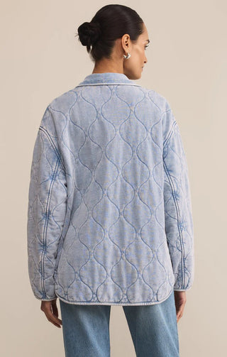 Boulder Knit Denim Jacket - Elk + Elm