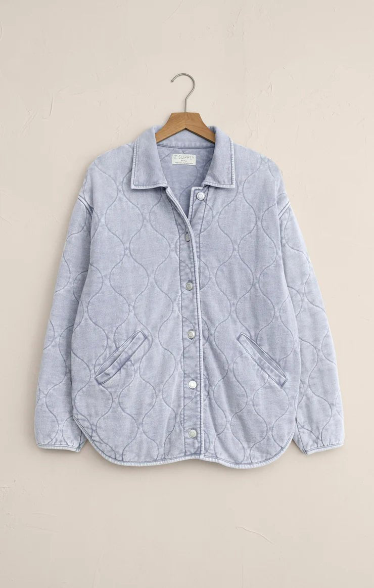 Boulder Knit Denim Jacket - Elk + Elm
