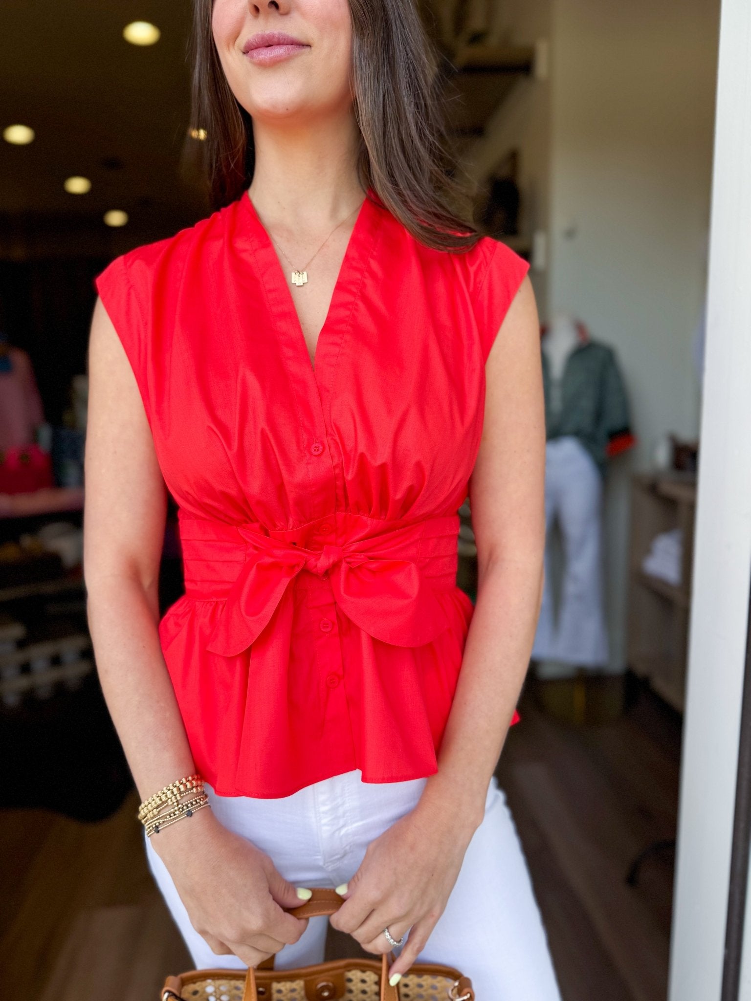 Bow - tiful in Red Top - Elk + Elm