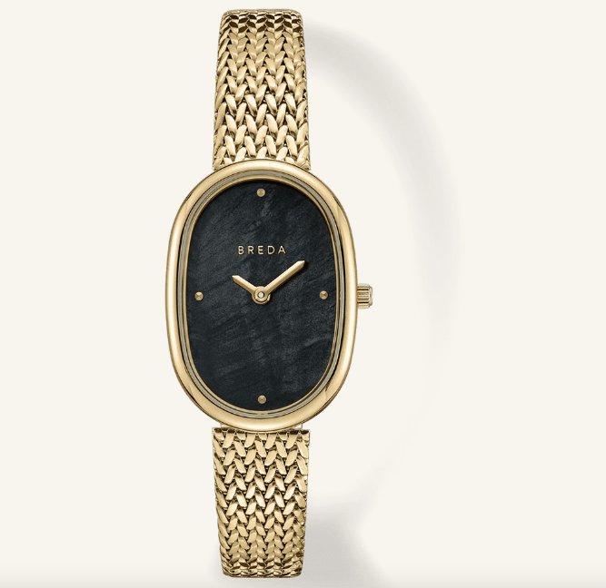 Breda Jane Tethered Gold/Black Watch - Elk + Elm