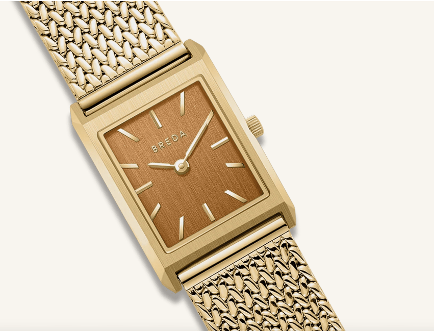 Breda Virgil Mini Gold/Ocre Watch - Elk + Elm