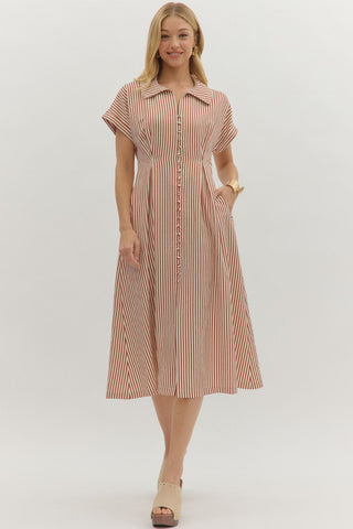 Riverton Dress - Brick