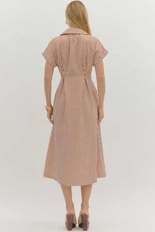 Riverton Dress - Brick