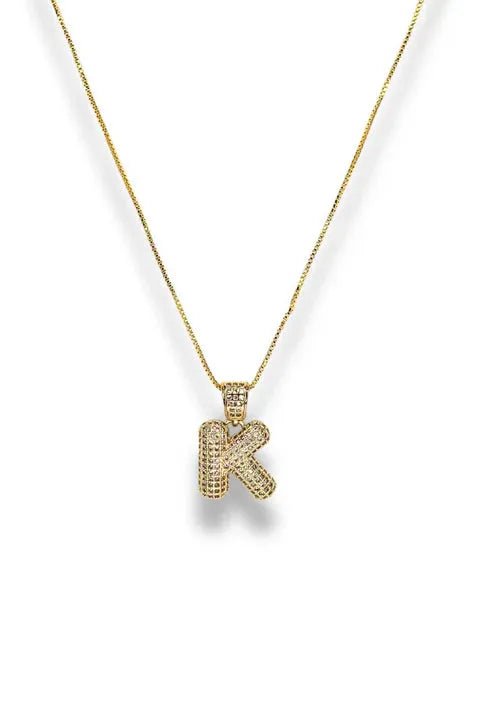 Bubble Initial Necklace - Elk + Elm