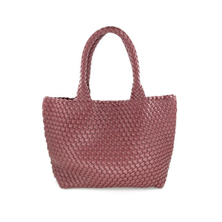 BC Woven Tote - Burgandy