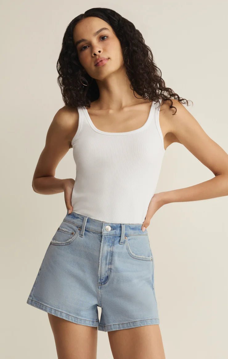 Camila High Rise A Line Short - Etherea - Elk + Elm