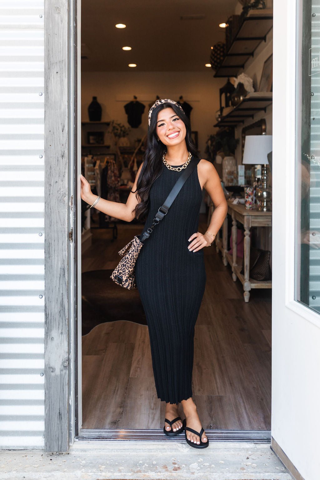 Carey Ribbed Dress - Elk + Elm